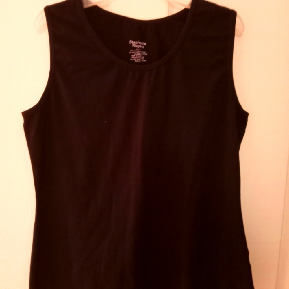 Ladies black excercise top